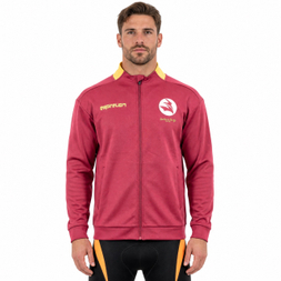 Chaqueta deportiva extragrande con estampado de logo