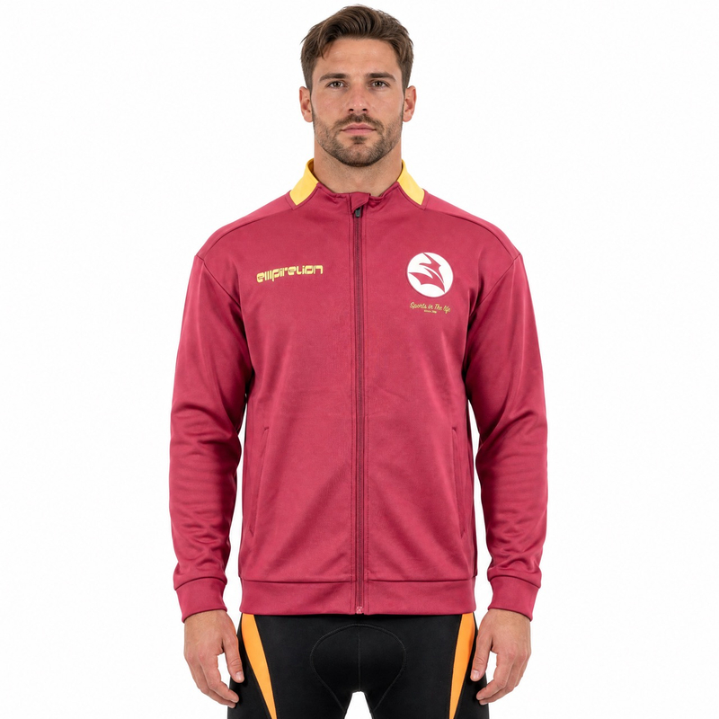 Chaqueta deportiva extragrande con estampado de logo