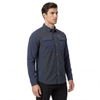 Camisas a rayas para hombre, senderismo, acampada, pesca, refrigeración, ventilación en espalda y axila, bolsillos tipo parche