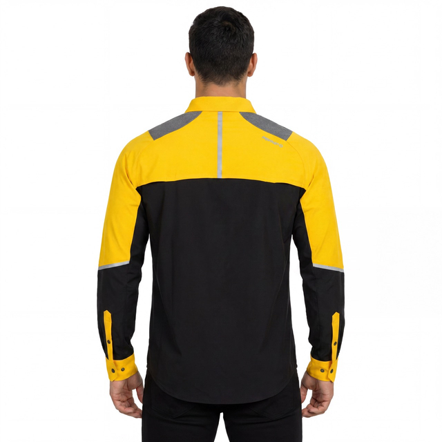 Panel reflectante para hombre, senderismo, acampada, pesca, camisas funcionales en contraste
