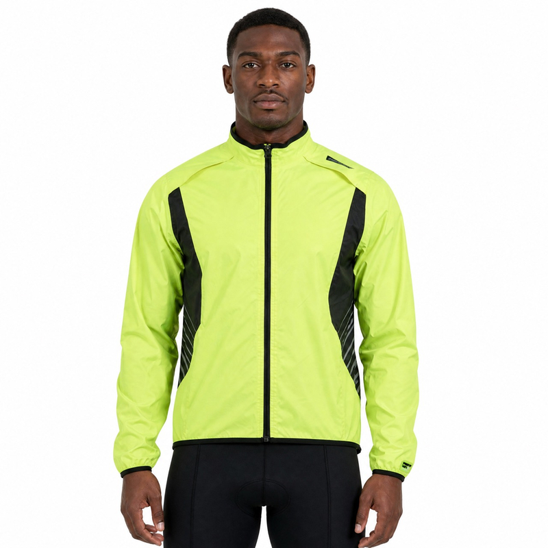 Chaqueta impermeable para hombre con revestimiento resistente al viento