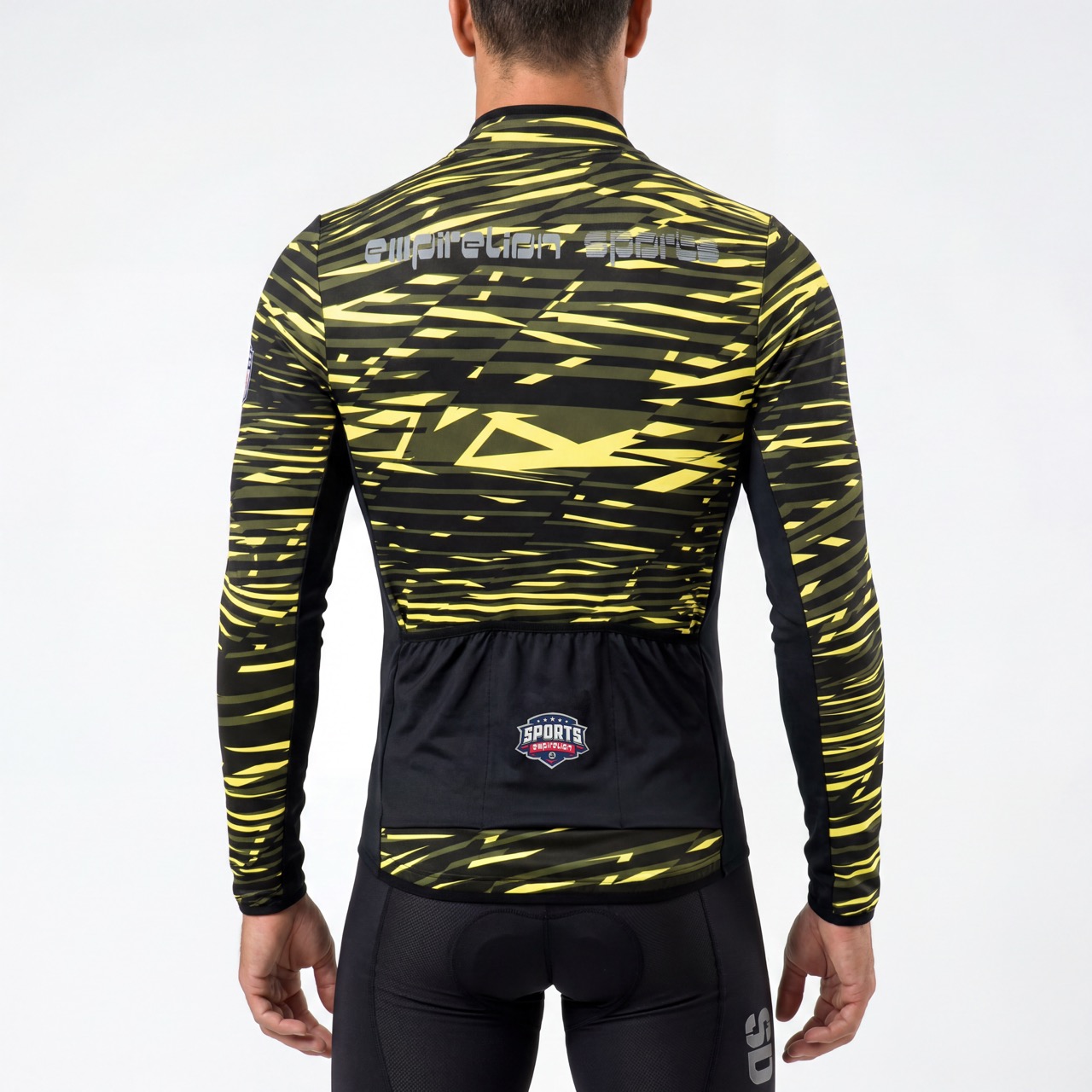 Chaqueta ciclista con estampado integral