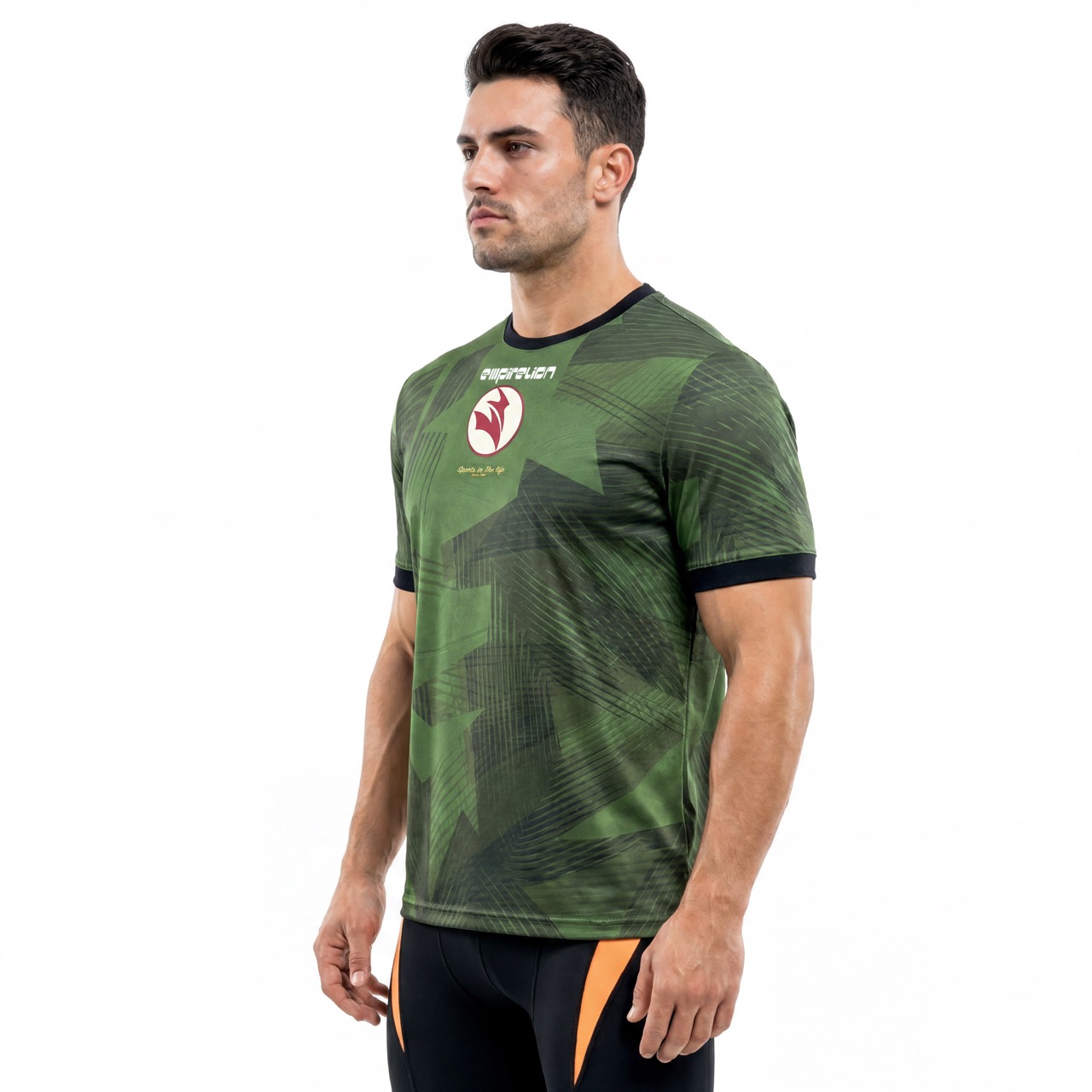 Camiseta con logo estampado integral para hombre