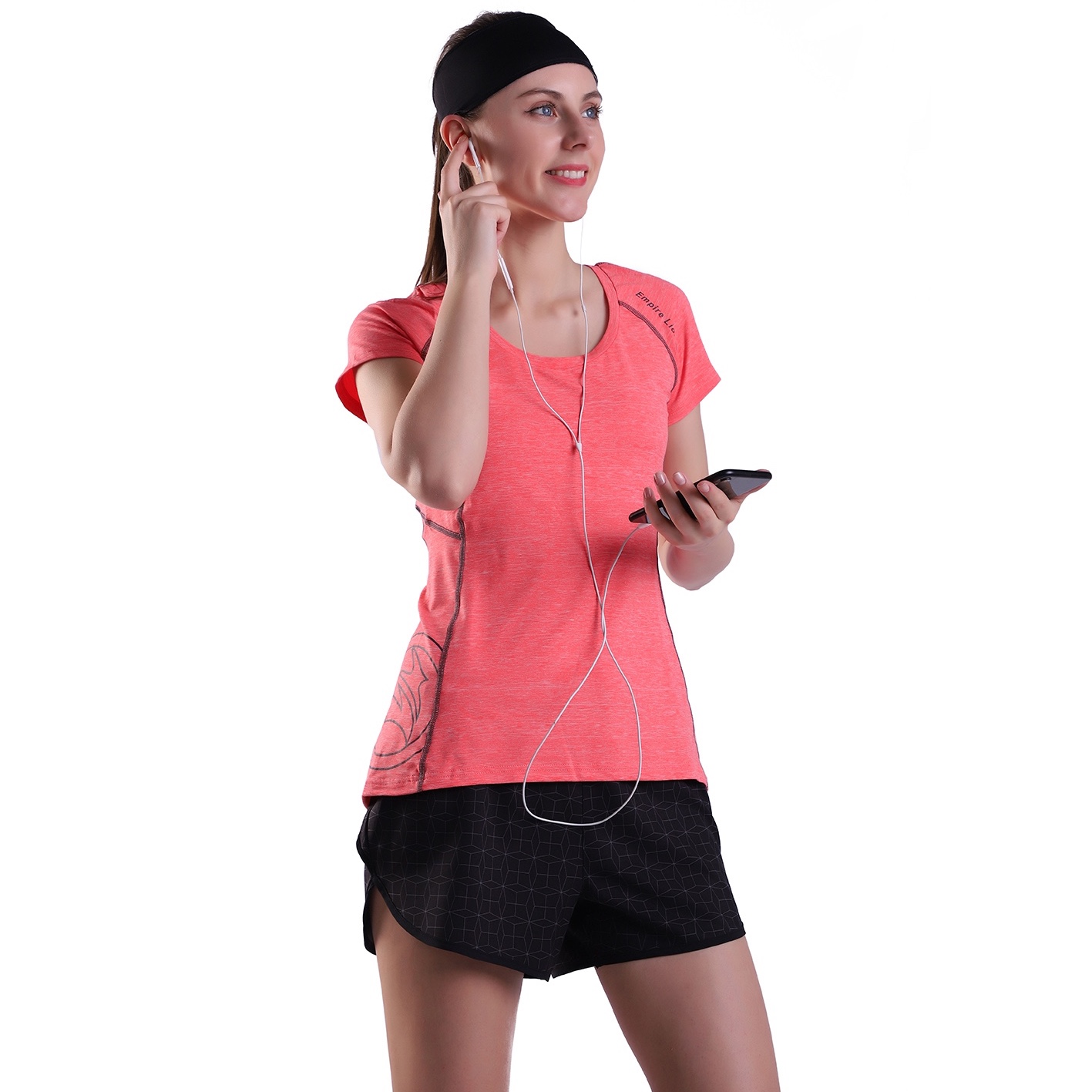 Mujeres Camiseta de sudor de sudor seca para mujeres Fitness deportivas Fitness Athletic Running Tops