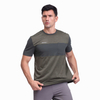 Camiseta seca para hombres Camiseta Athletic Panel de manga corta