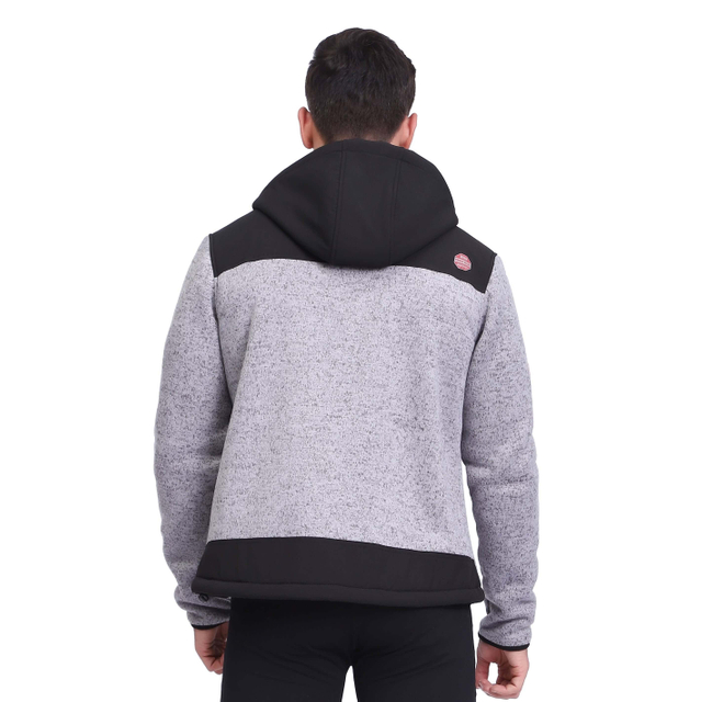 Chaqueta corta cortavientos de invierno resistente al viento para hombre Shaggy Bonded