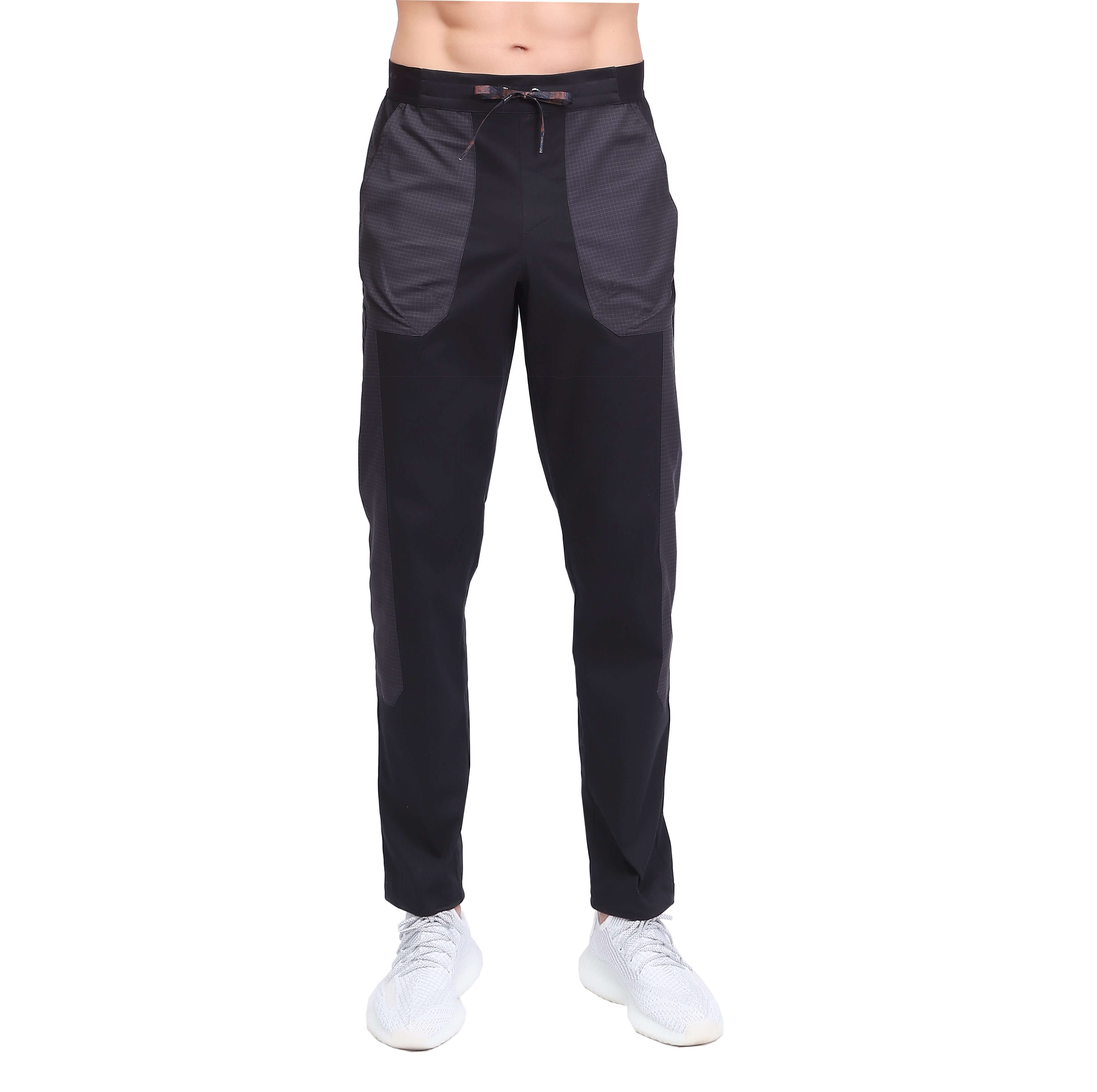 Masculino negro informal al aire libre senderismo transpirable pantalones para caminar 