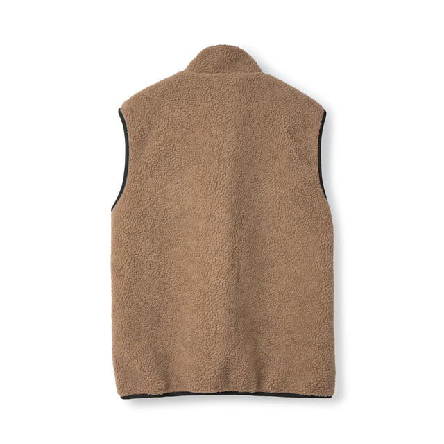 Chaleco de sherpa sin mangas para hombre