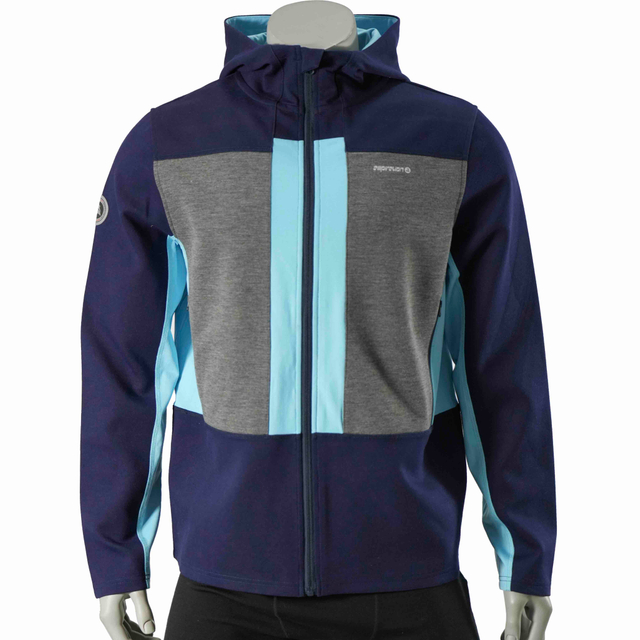 Senderismo de senderismo alpinismo corriendo color chaqueta con capucha zip bloqueada