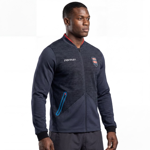 Chaqueta de calentamiento de fútbol para hombre