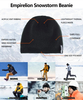 Gorra de calavera resistente al viento y resistente al agua, gorro de invierno compatible con casco a prueba de nieve