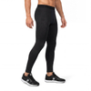 Pantalones térmicos de entrenamiento con media cremallera y forro polar interior teñido con paneles para hombre