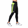 Pantalón de cintura ajustable 2 en 1 con bloque de color acolchado para exteriores a prueba de viento para hombre