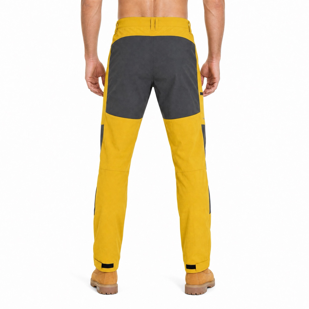 Pantalones de trekking con bloques de color para hombre Pantalón de senderismo con cintura elástica