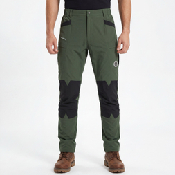 Pantalón de senderismo con bolsillos grandes ajustables hasta la rodilla con paneles elegantes para hombre