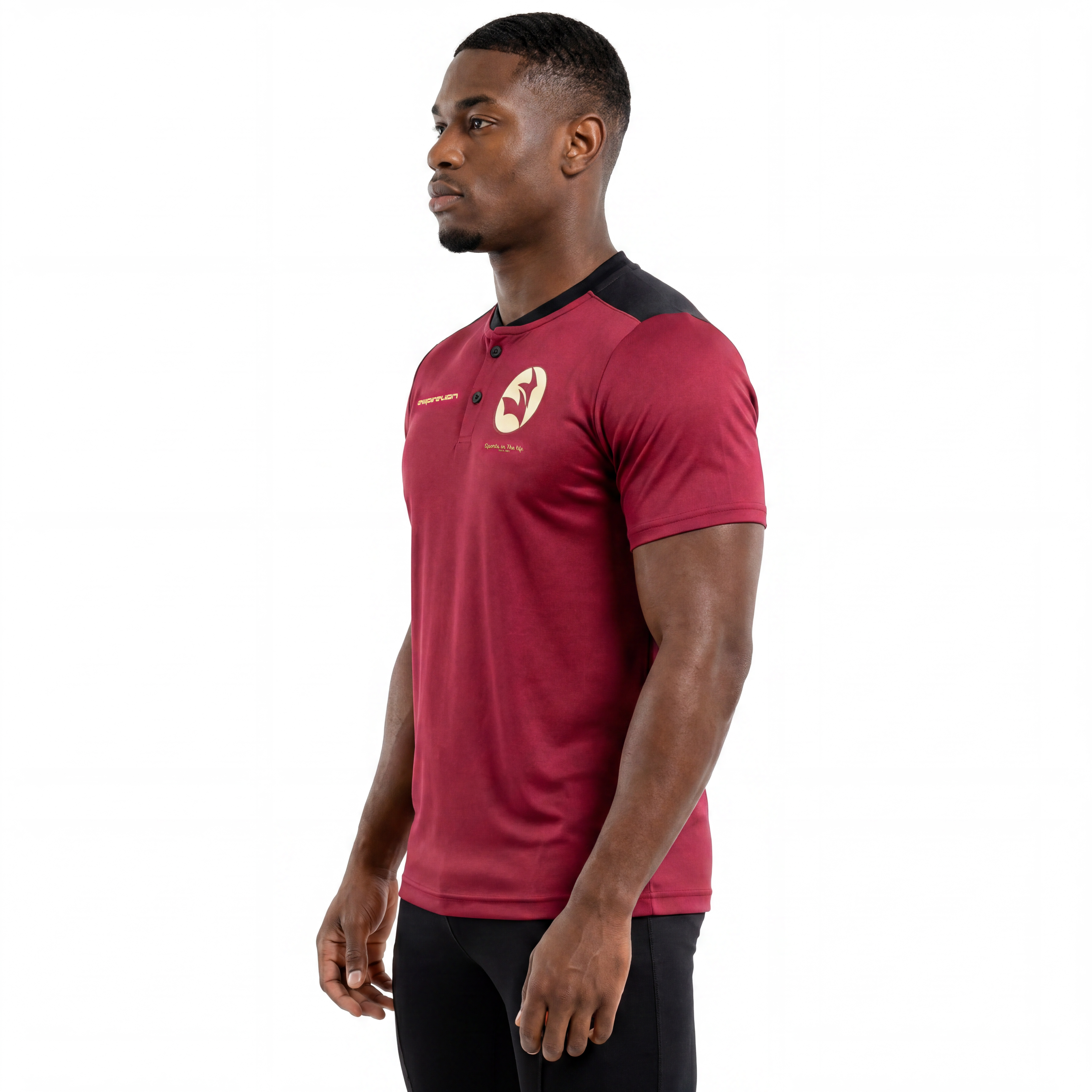 Camiseta con botones de abuelo para hombre