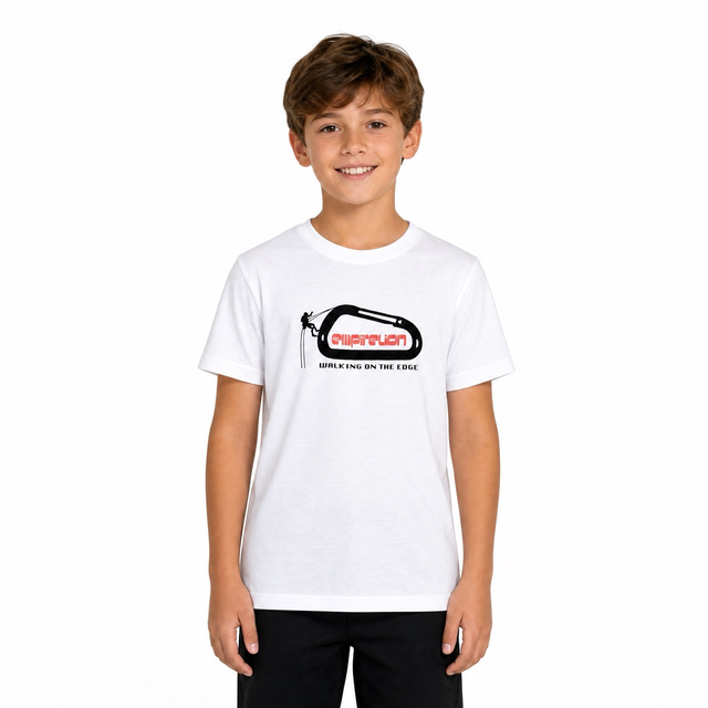 Camiseta de manga corta para escalada en roca para niño