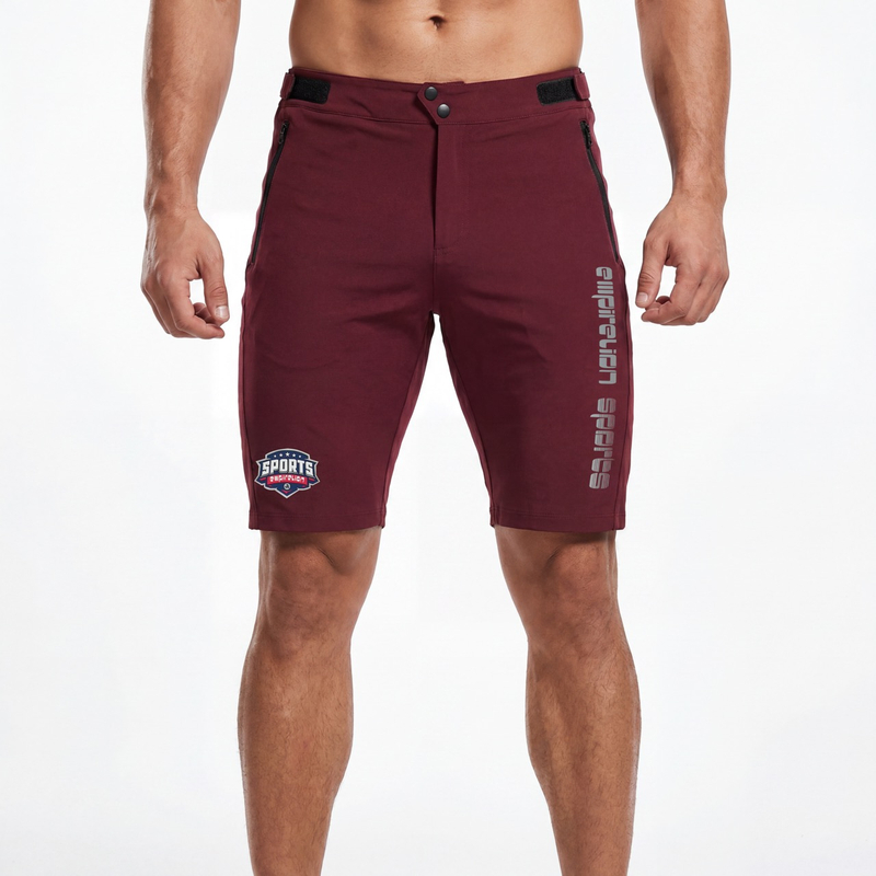 Pantalón corto con bolsillo sellado reflectante para ciclismo y senderismo para hombre