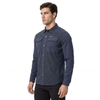 Camisas a rayas para hombre, senderismo, acampada, pesca, refrigeración, ventilación en espalda y axila, bolsillos tipo parche