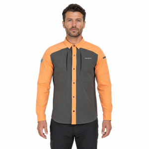 Camisas funcionales en contraste para hombre, senderismo, acampada, pesca, refrigeración, ventilación en espalda y axila
