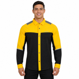 Panel reflectante para hombre, senderismo, acampada, pesca, camisas funcionales en contraste