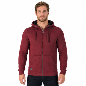 Sudadera con capucha y cremallera para hombre, acogedora, térmica, resistente al viento, escalada, senderismo