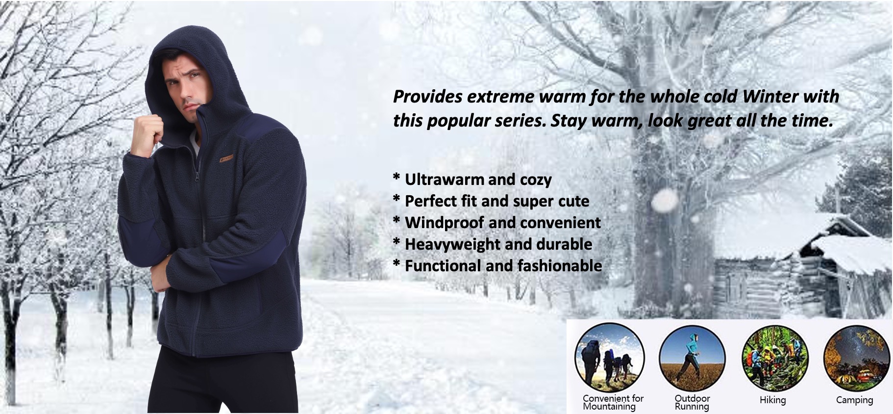 Capucha polar pesada