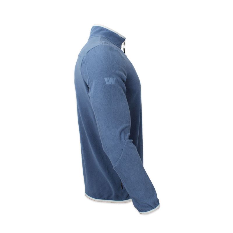Camisetas deportivas informales de forro polar para hombre, con media cremallera, para correr, de manga larga