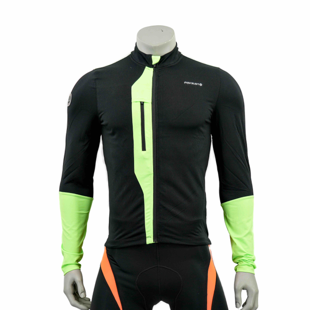 Chaqueta de ciclismo de peso medio del bloque de color fluro