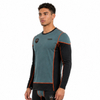 VMTR Camisetas de manga larga con capa base y bloques de color para hombre