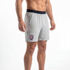 Pantalones cortos para correr con rayas atléticas de fútbol para hombre
