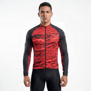 Chaqueta ciclista Ride con bloques de color y estampado para hombre