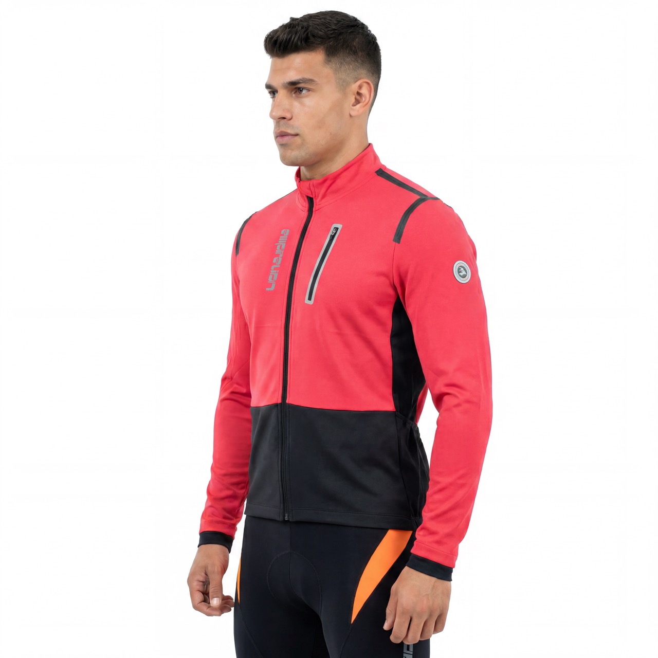 Chaqueta ciclista con ribete de cinta
