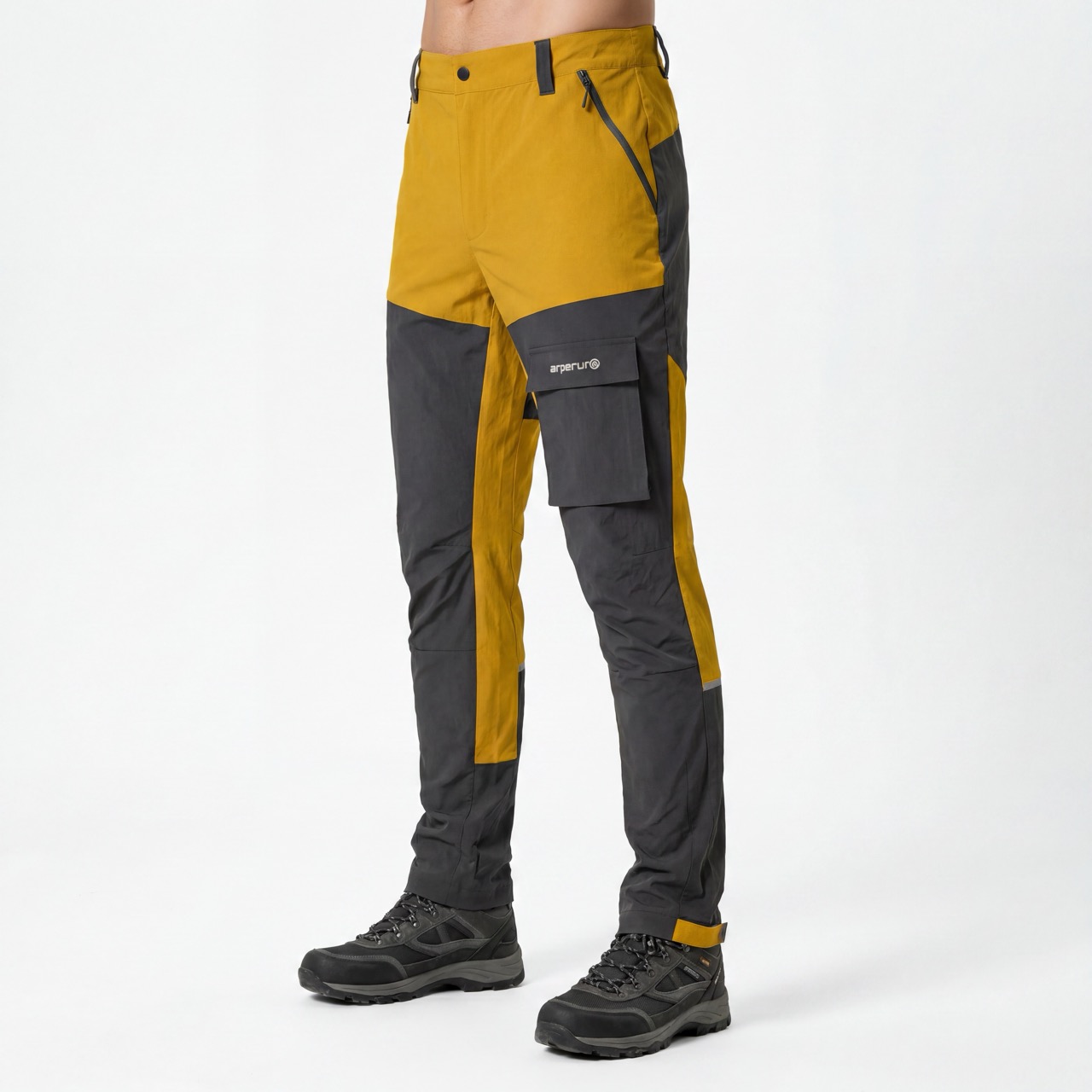 Pantalones de senderismo para hombre Pantalones de trekking con bloques de color