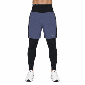 Pantalón 2 en 1 con banda de cintura alta a prueba de viento para hombre