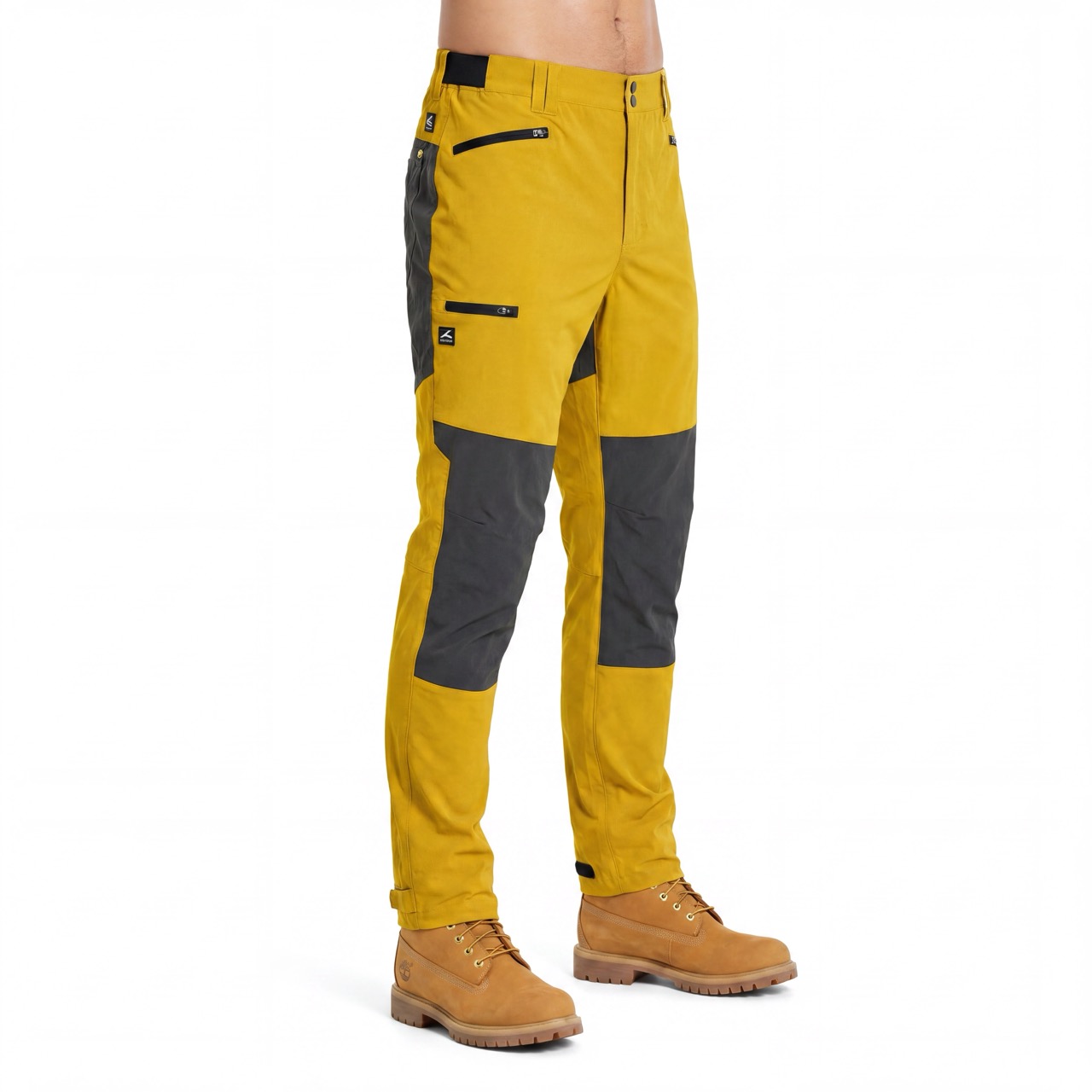 Pantalones de trekking con bloques de color para hombre Pantalón de senderismo con cintura elástica