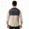 Camisas para correr y senderismo a prueba de viento con panel acolchado para hombre