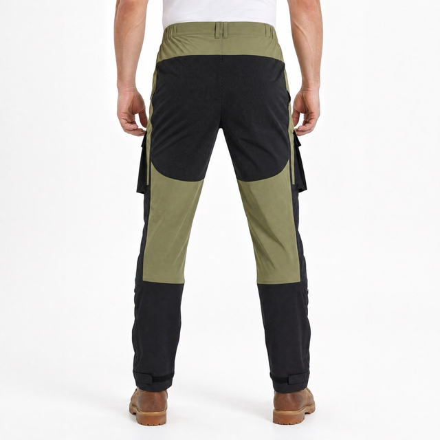 Pantalones cargo de moda deportiva para hombre Pantalones de trekking con bloques de color