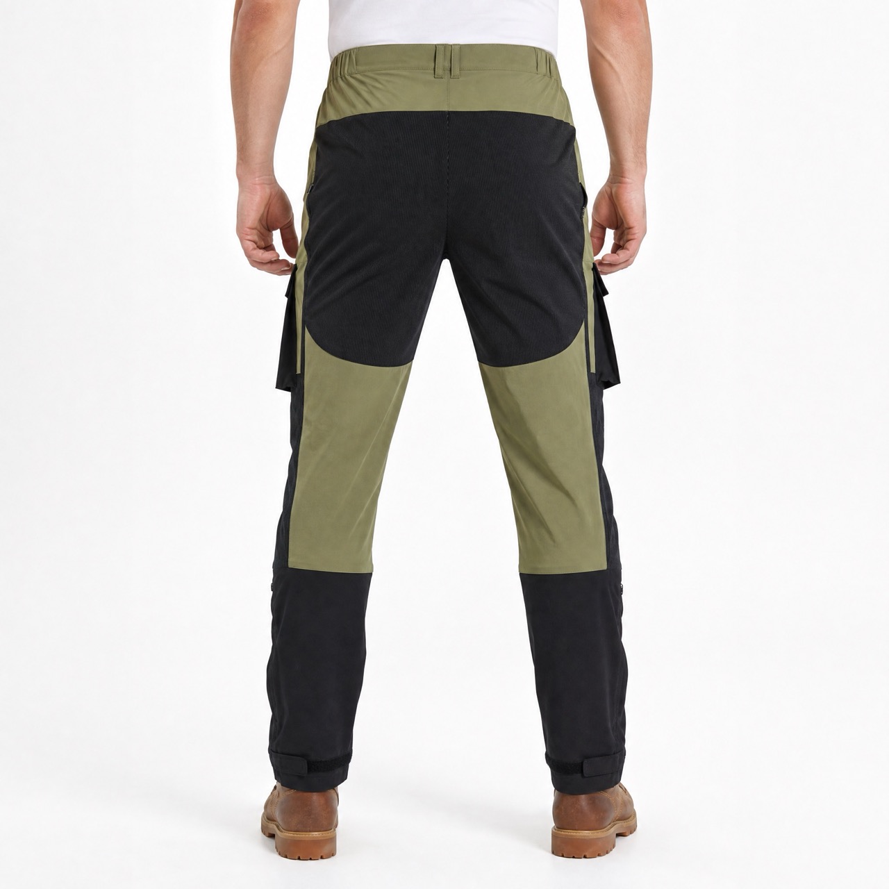 Pantalones cargo de moda deportiva para hombre Pantalones de trekking con bloques de color