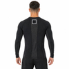 Camiseta interior de compresión para hombre con ribetes reflectantes y camisetas ajustadas activas