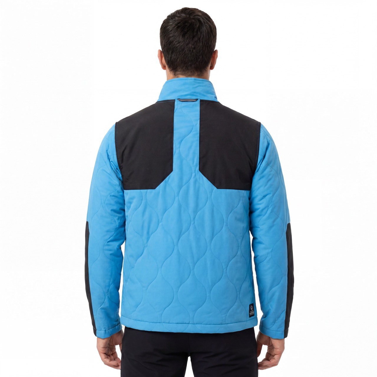 Chaqueta con cremallera en bloques de color para hombre, acampada, senderismo, montañismo, alpinismo