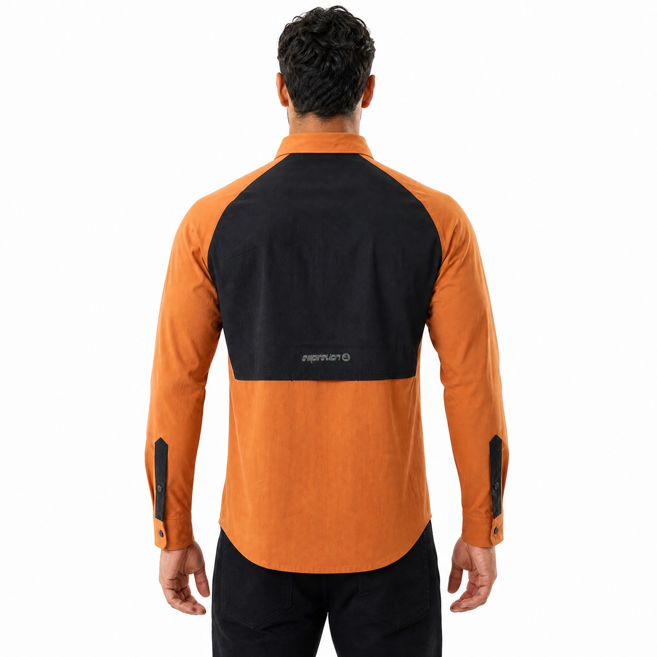 Camisas elásticas de trekking con bolsillos y cremallera para hombre