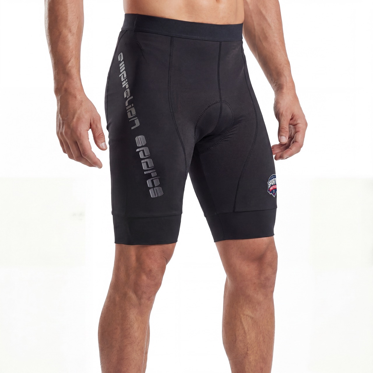 Pantalón corto de ciclismo con panel de malla para hombre