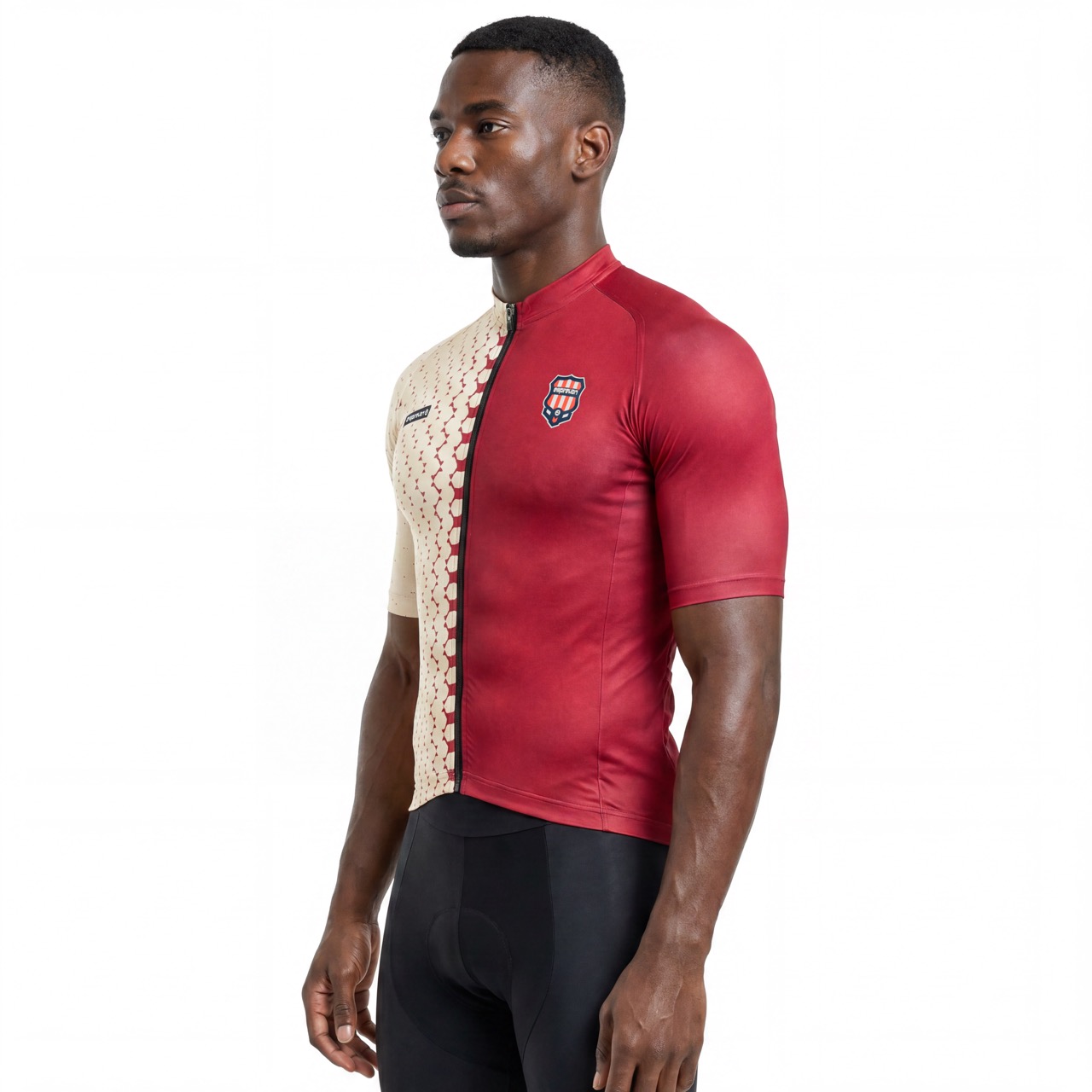 Maillot ciclista de manga corta con estampado integral