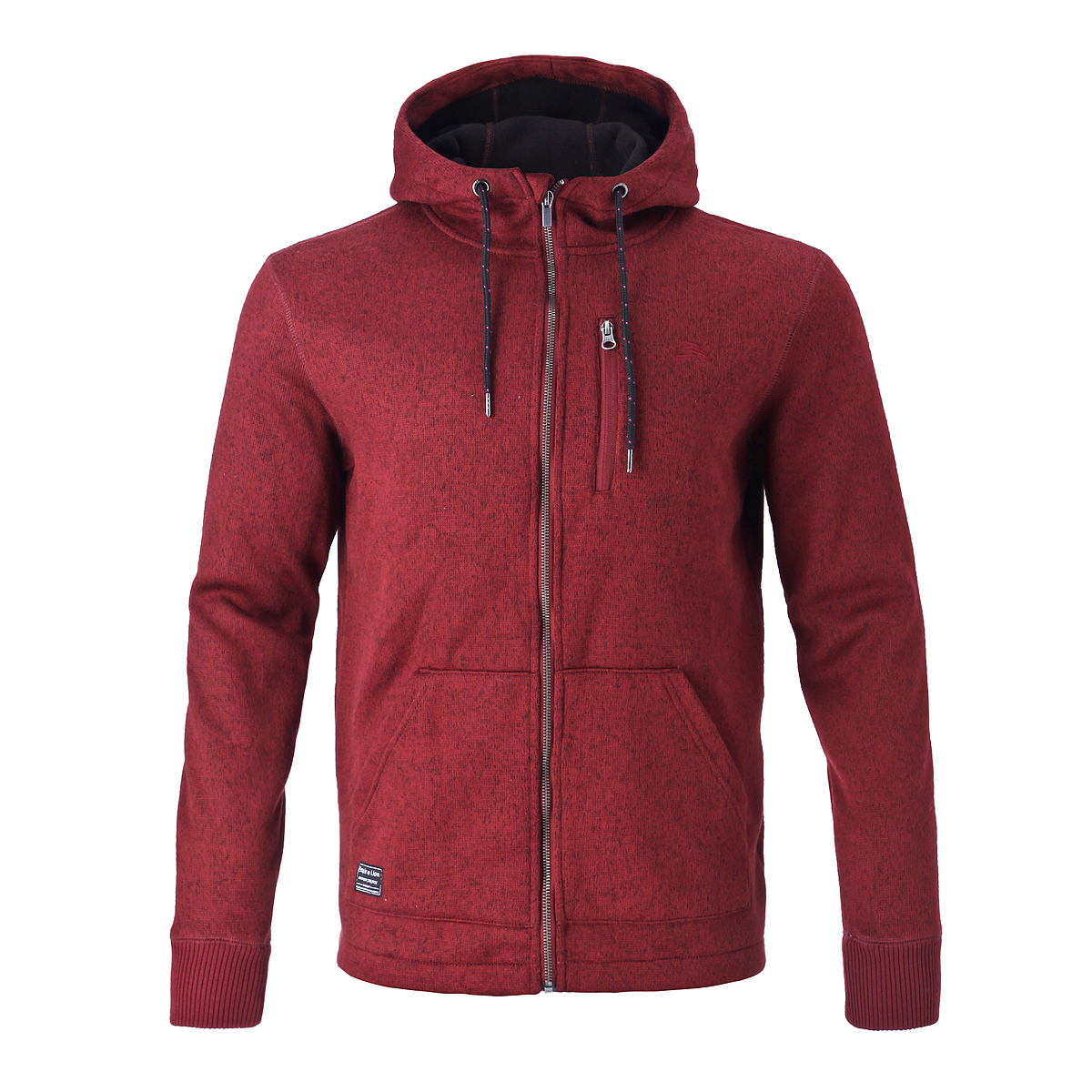 Sudadera con capucha y cremallera para hombre