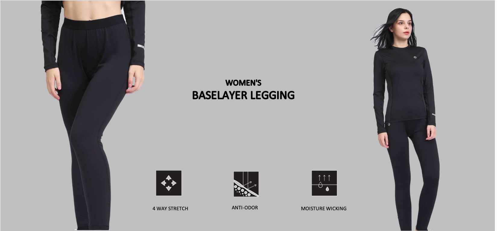Legging femenino de portada de base