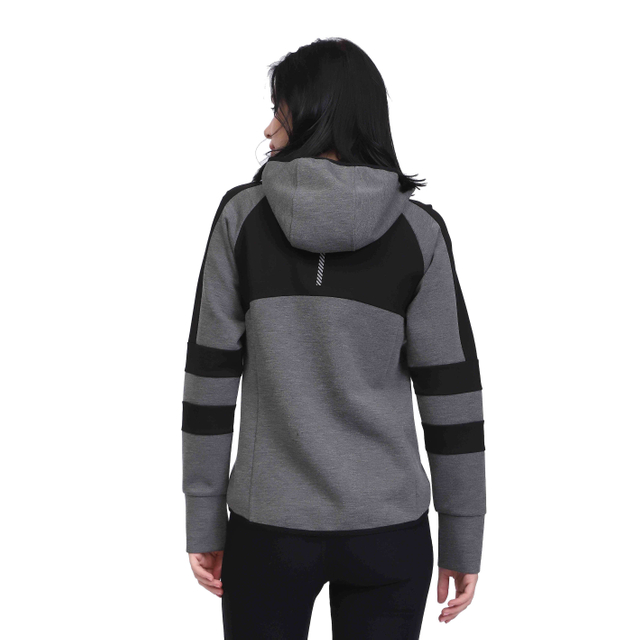 Mujer Core Gym Gym Selled Zipper embedan sudadera con capucha de cremallera