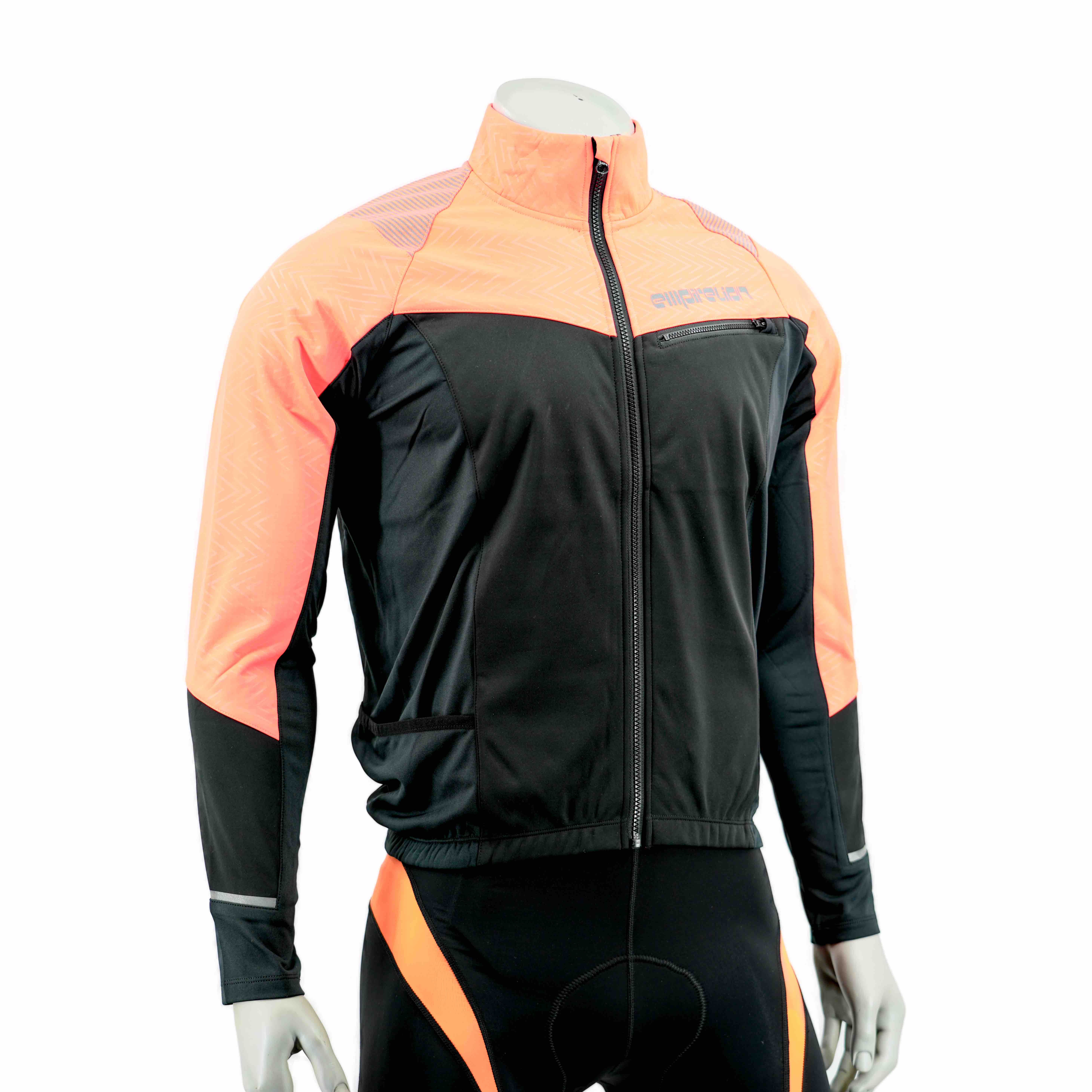 Chaqueta de ciclismo de cáscara suave a prueba de viento unida