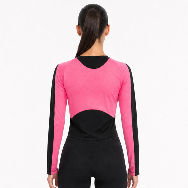 Tops cortos con paneles para mujer VMTR