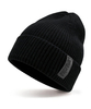 Gorro con puño similar a la lana, gorros de invierno cálidos de punto térmico grueso, gorra elástica suave para exteriores